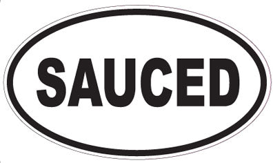 SAUCED - Oval Sticker