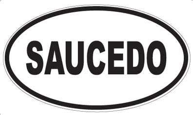 SAUCEDO - Oval Magnet