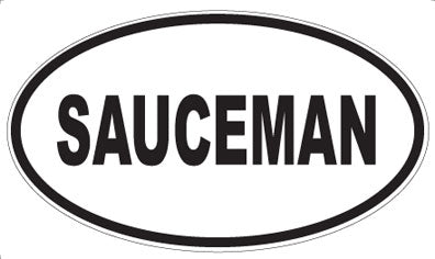 SAUCEMAN - Oval Magnet
