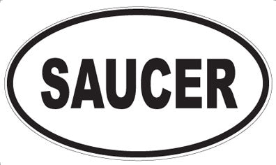 SAUCER - Oval Magnet