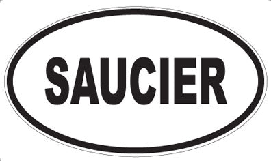 SAUCIER - Oval Magnet