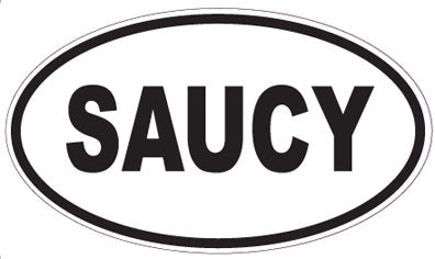 SAUCY - Oval Sticker