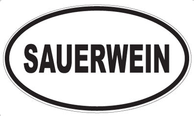SAUERWEIN - Oval Sticker