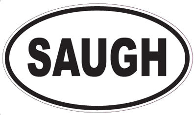 SAUGH - Oval Sticker