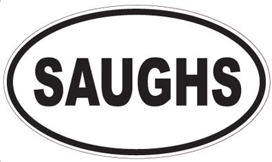 SAUGHS - Oval Sticker