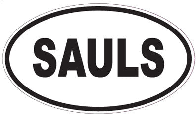 SAULS - Oval Sticker