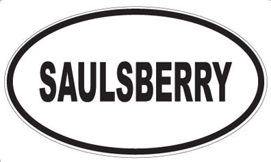 SAULSBERRY - Oval Sticker