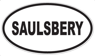 SAULSBERY - Oval Sticker