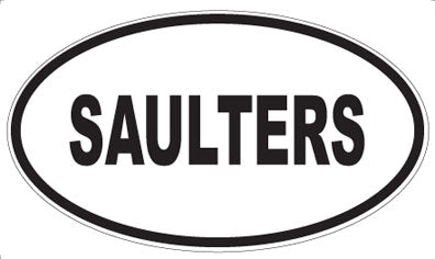 SAULTERS - Oval Magnet