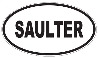 SAULTER - Oval Magnet
