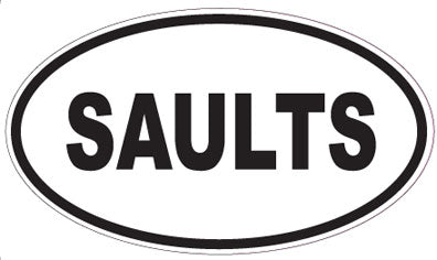 SAULTS - Oval Sticker