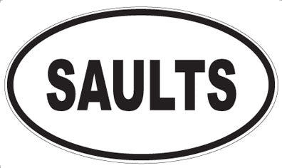 SAULTS - Oval Magnet