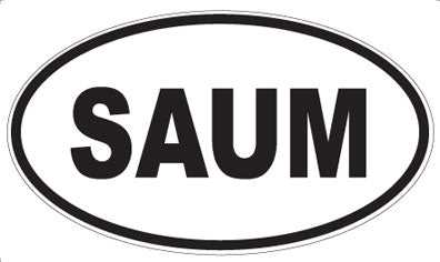 SAUM - Oval Sticker