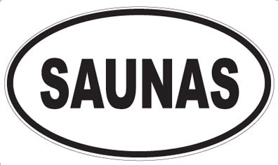 SAUNAS - Oval Magnet