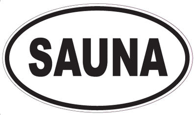 SAUNA - Oval Magnet