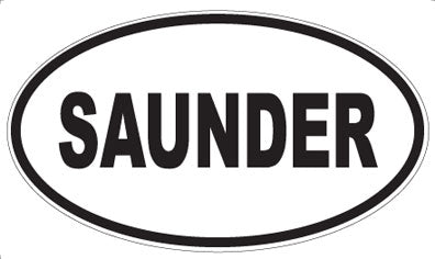 SAUNDER - Oval Magnet