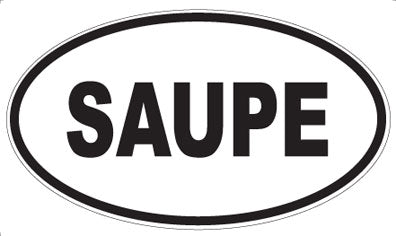 SAUPE - Oval Magnet