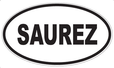 SAUREZ - Oval Sticker