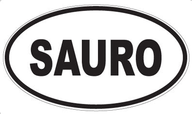 SAURO - Oval Sticker