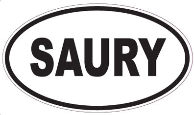 SAURY - Oval Sticker