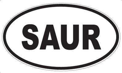 SAUR - Oval Magnet