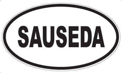 SAUSEDA - Oval Sticker