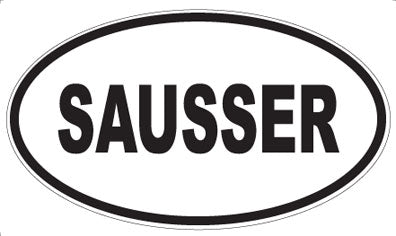 SAUSSER - Oval Magnet