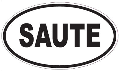 SAUTE - Oval Sticker