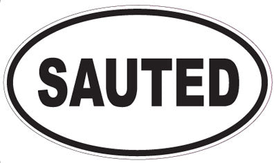 SAUTED - Oval Sticker