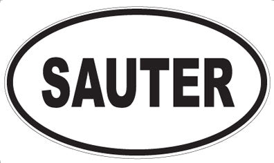 SAUTER - Oval Sticker