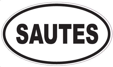 SAUTES - Oval Sticker