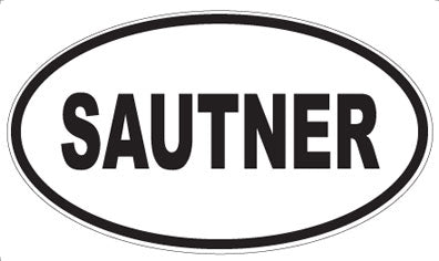 SAUTNER - Oval Sticker