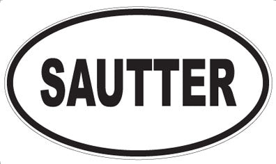 SAUTTER - Oval Sticker