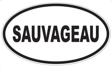 SAUVAGEAU - Oval Sticker