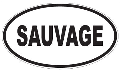 SAUVAGE - Oval Magnet