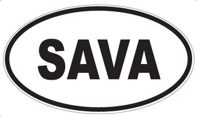 SAVA - Oval Sticker