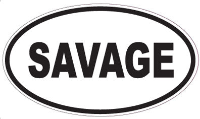 SAVAGE - Oval Sticker