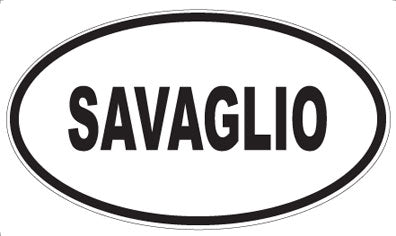 SAVAGLIO - Oval Sticker