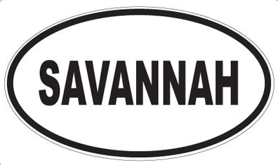SAVANNAH - Oval Sticker