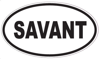 SAVANT - Oval Sticker