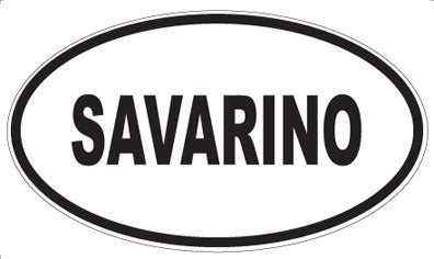 SAVARINO - Oval Sticker