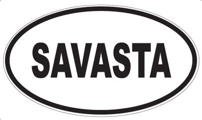 SAVASTA - Oval Sticker