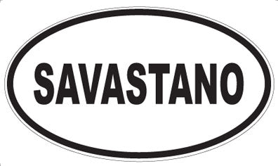 SAVASTANO - Oval Magnet