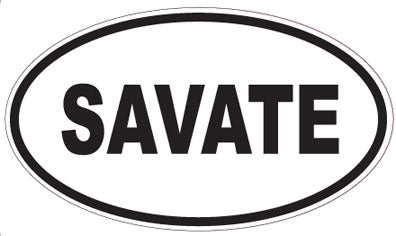 SAVATE - Oval Sticker