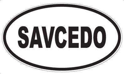 SAVCEDO - Oval Magnet