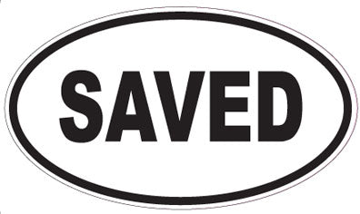 SAVED - Oval Magnet
