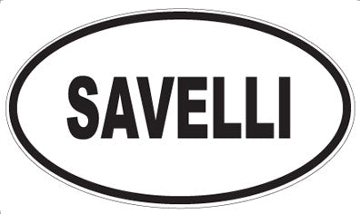 SAVELLI - Oval Sticker