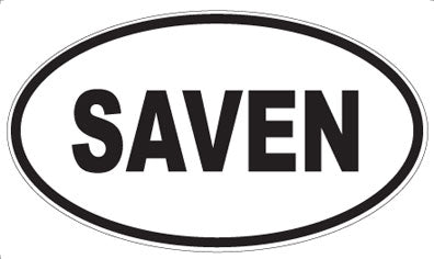 SAVEN - Oval Sticker