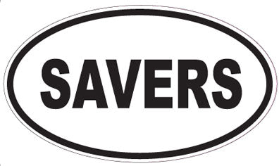 SAVERS - Oval Sticker
