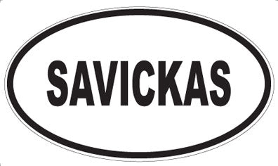 SAVICKAS - Oval Magnet